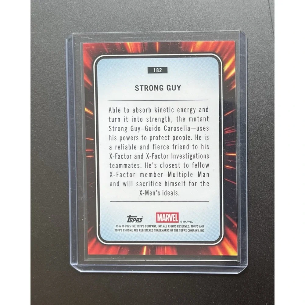 2025 Topps Chrome Marvel Strong Guy Red‎ Refractor #182 /100